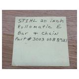 Stihl 20" Rollomatic E Bar and Chain