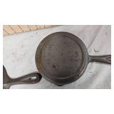 No 3 and No 5 Cast Iron Pans-Pair No 3 and No 5 Cast Iron Pans-Pair