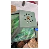 Stained Glass Lamp with Wood Frame/Base Stained Glass Lamp with Wood Frame/Base