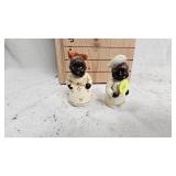 Black Americana Mammy and Pappy Salt and Pepper Shakers Black Americana Mammy and Pappy Salt and Pepper Shakers