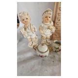 Boy and Girl Figures(Japan)-Small Sugar Creamer, and Chicken Figures Boy and Girl Figures(Japan)-Small Sugar Creamer, and Chicken Figures