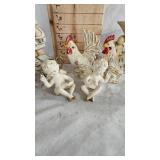 Boy and Girl Figures(Japan)-Small Sugar Creamer, and Chicken Figures Boy and Girl Figures(Japan)-Small Sugar Creamer, and Chicken Figures