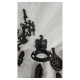 Cast Iron Wall Sconce, Eagle Iron Wall Sconce and Plaster Decor Cast Iron Wall Sconce, Eagle Iron Wall Sconce and Plaster Decor