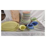 Hazel Atlas Monderntone Platonite Dinnerware as pictured Hazel Atlas Monderntone Platonite Dinnerware as pictured
