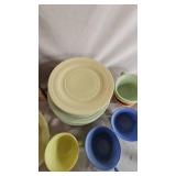 Hazel Atlas Monderntone Platonite Dinnerware as pictured Hazel Atlas Monderntone Platonite Dinnerware as pictured