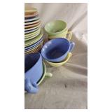 Hazel Atlas Monderntone Platonite Dinnerware as pictured Hazel Atlas Monderntone Platonite Dinnerware as pictured