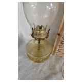 Lot of 3 Oil Lamps with Chimneys in Good Condition Lot of 3 Oil Lamps with Chimneys in Good Condition