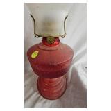 Lot of 3 Oil Lamps with Chimneys in Good Condition Lot of 3 Oil Lamps with Chimneys in Good Condition