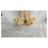 Fenton Custard Vase/Rose Bowl, pair Fenton Custard Vase/Rose Bowl, pair