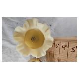 Fenton Custard Vase/Rose Bowl, pair Fenton Custard Vase/Rose Bowl, pair