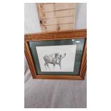 Set of 3 Pictures and Bless our Home Wood Sign Set of 3 Pictures and Bless our Home Wood Sign