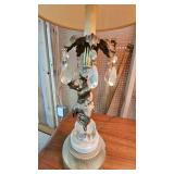 Pair of Vintage Lamps with Cherubs with Prisms(Tested and Works) Pair of Vintage Lamps with Cherubs with Prisms(Tested and Works)