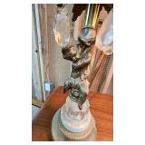 Pair of Vintage Lamps with Cherubs with Prisms(Tested and Works) Pair of Vintage Lamps with Cherubs with Prisms(Tested and Works)