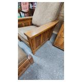 Mission Style Semi-Reclining Chair with Ottoman, Hand Made Mission Style Semi-Reclining Chair with Ottoman, Hand Made