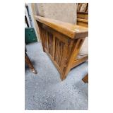 Mission Style Semi-Reclining Chair with Ottoman, Hand Made Mission Style Semi-Reclining Chair with Ottoman, Hand Made
