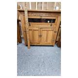 Small 3 Door Oak Cabinet Small 3 Door Oak Cabinet