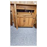 Small 3 Door Oak Cabinet Small 3 Door Oak Cabinet