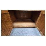 Small 3 Door Oak Cabinet Small 3 Door Oak Cabinet