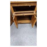 Small 3 Door Oak Cabinet Small 3 Door Oak Cabinet