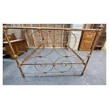 Full Size Decorative Iron Bed Frame with Headboard, Footboard, Rails Full Size Decorative Iron Bed Frame with Headboard, Footboard, Rails