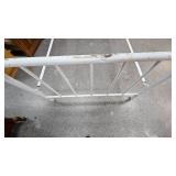 Full Size White Metal Tubular Bed with Headboard, Footboard and Rails Full Size White Metal Tubular Bed with Headboard, Footboard and Rails