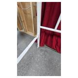 Full Size White Metal Tubular Bed with Headboard, Footboard and Rails Full Size White Metal Tubular Bed with Headboard, Footboard and Rails