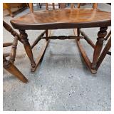 Lot of 3 Chairs, Rocking Chair, Kitchen Chair and Folding Wood Chair Lot of 3 Chairs, Rocking Chair, Kitchen Chair and Folding Wood Chair