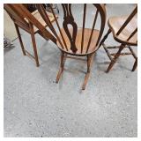 Lot of 3 Chairs, Rocking Chair, Kitchen Chair and Folding Wood Chair Lot of 3 Chairs, Rocking Chair, Kitchen Chair and Folding Wood Chair