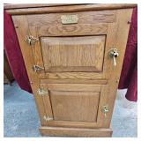 White Clad Ice Chest Style Cabinet White Clad Ice Chest Style Cabinet