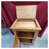 White Clad Ice Chest Style Cabinet White Clad Ice Chest Style Cabinet