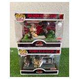 Funko POP Jurassic Park - Tim Murphy with Velociraptors & Muldoon Raptor Hunt