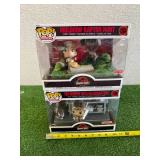 Funko POP Jurassic Park - Tim Murphy with Velociraptors & Muldoon Raptor Hunt