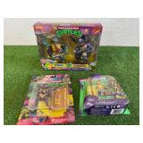 TMNT Leonardo vs Rocksteady, & Figures