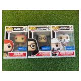 Funko POP GI Joe Scarlett,. Storm Shadow & The Baroness
