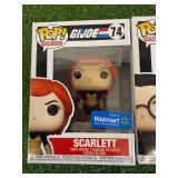 Funko POP GI Joe Scarlett,. Storm Shadow & The Baroness