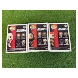 Funko POP GI Joe Scarlett,. Storm Shadow & The Baroness