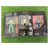 Star Wars The Black Series Mountain Trooper, Lando Calrissian & #007 Greedo