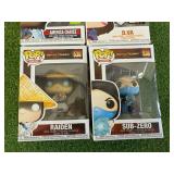 Funko POP America Chavez, Raiden, Sub-Zero & D.Va