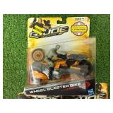 GI Joe Wheel Blaster Bike, Roadblock & Kim Arashikage