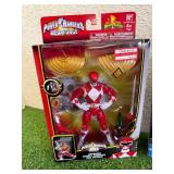 Power Rangers Armored Super Mega Silver Ranger, Armored Mighty Morphin Red Ranger & Legacy Collection Blue Ranger