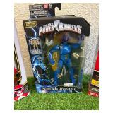 Power Rangers Armored Super Mega Silver Ranger, Armored Mighty Morphin Red Ranger & Legacy Collection Blue Ranger
