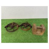Steel Pulleys & 50# Weight Steel Pulleys & 50# Weight