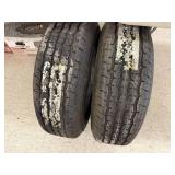 2 New Trailer Tires & Rims ST205/75R14 2 New Trailer Tires & Rims ST205/75R14