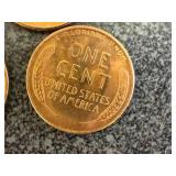 7 Shiny 1955 S Wheat Pennies 7 Shiny 1955 S Wheat Pennies
