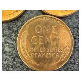 7 Shiny 1955 S Wheat Pennies 7 Shiny 1955 S Wheat Pennies