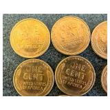 7 Shiny 1955 S Wheat Pennies 7 Shiny 1955 S Wheat Pennies