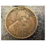 Wheat Pennies Including 1943S Steel, 1944 Silver Nickel, Copper Coin & Misc Wheat Pennies Including 1943S Steel, 1944 Silver Nickel, Copper Coin & Misc