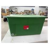 Large Wheeled Storage Tote Full of New Holiday Items Large Wheeled Storage Tote Full of New Holiday Items