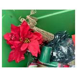 Large Wheeled Storage Tote Full of New Holiday Items Large Wheeled Storage Tote Full of New Holiday Items