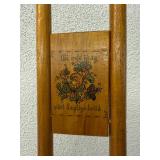 Antique High Back Stool/Plant Stand Antique High Back Stool/Plant Stand